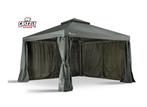 Tuinpaviljoen 3,5x3,5m Grizzly Europe, Tuin en Terras, Partytenten, 6 meter of meer, Nieuw, Paviljoen, 2 meter of meer