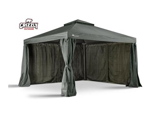 Tuinpaviljoen 3,5x3,5m Grizzly Europe, Tuin en Terras, Partytenten, Nieuw, Paviljoen, 2 meter of meer, Minder dan 5 meter, 6 meter of meer