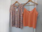 NIEUW vest korte mouw c&s + top s.oliver maat xl 44 / 46, Maat 46/48 (XL) of groter, Nieuw, Oranje, Ophalen of Verzenden