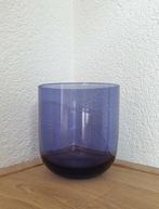 Retro Glazen Vaas Paars Recht Model, Overige kleuren, Ophalen of Verzenden, Minder dan 50 cm, Glas