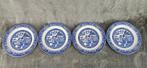 Chinese borden (4x) Delfts blauw stijl, Ophalen of Verzenden