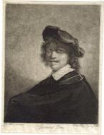 Johannes Pieter de Freij ets "Portret Gerard Dou", Antiek en Kunst, Ophalen