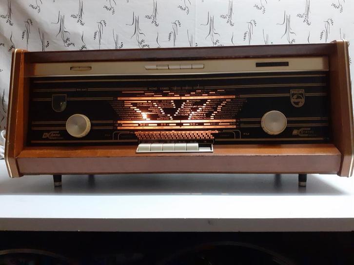 Vintage Philips Radio - Prachtexemplaar!, Antiek en Kunst, Antiek | Tv's en Audio, Ophalen of Verzenden