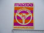 sticker Mazda auto -2- oldtimer retro japan car 00 oud, Verzamelen, Stickers, Overige typen, Zo goed als nieuw, Verzenden