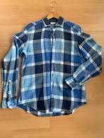 Giordano Blue Blauw Linnen Overhemd M, Ophalen of Verzenden, Zo goed als nieuw, Blauw