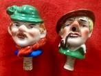 2 Schenkkurken. Gekleurd en Geglazuurd Steengoed. Vintage, Ophalen