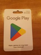Cadeaubon Google play ter waarde van €10.50, Cadeaubon