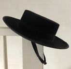 Mooie zwarte Bolero hoed, Ophalen of Verzenden, Zo goed als nieuw, 56 of 57 cm (M, 7 of 7⅛ inch), Hoed