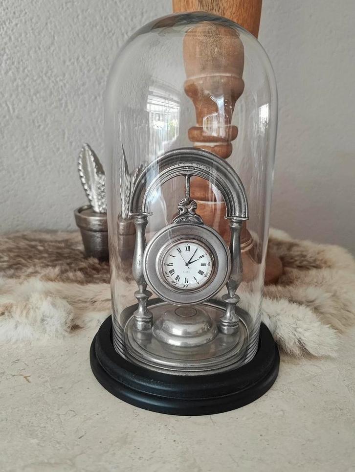 Mooi tinnen(94%) Aiger klokje in stolp, Huis en Inrichting, Woonaccessoires | Stolpen, Zo goed als nieuw, Ophalen of Verzenden