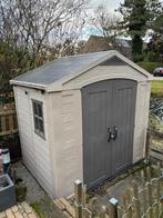 Keter Tuinhuis Factor 8x6 kunststof, Tuin en Terras, Tuinhuizen, Kunststof, 200 tot 400 cm, Tuinhuis, Zo goed als nieuw