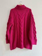 Gebreide coltrui fuchsia roze trui col gebreid XL korte jurk, Kleding | Dames, Truien en Vesten, Ophalen of Verzenden, Zo goed als nieuw