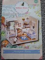 Kitten Diary - NIEUW DIY House Miniatuur Bouwset, Ophalen of Verzenden, Nieuw, Knutselwerk