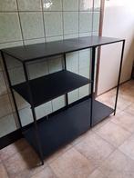 Zwart Metalen Wandrek - 78x68x30cm, Ophalen, Gebruikt