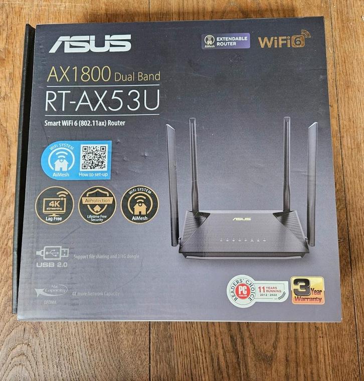 Asus Smart Wifi 6 Router AX1800 Dual Band, Computers en Software, Moederborden, Zo goed als nieuw, DDR4, Ophalen of Verzenden