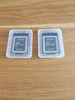 2 Sony XQD geheugenkaarten 240 GB in zeer goede staat, Audio, Tv en Foto, Fotografie | Geheugenkaarten, Verzenden, XQD, Zo goed als nieuw
