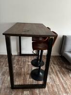 Industriele hoge tafel in Nederland gemaakt (niet gebruikt), Huis en Inrichting, Tafels | Sidetables, Induatriele, 100 tot 150 cm