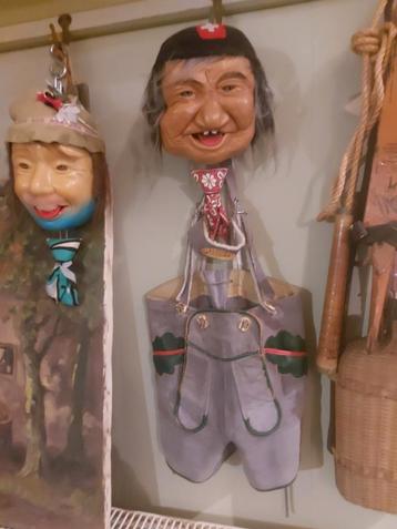 Vintage kinder tiroler broek lederhose voor pop of beer beschikbaar voor biedingen