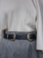 Vintage western riem, Zwart, 90 tot 100 cm, Tailleriem, Ophalen of Verzenden