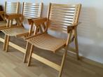 3 Rex vintage houten klapstoelen Nico Kralj uit 1956, Huis en Inrichting, Stoelen, Ophalen, Gebruikt, Mid century vintage retro