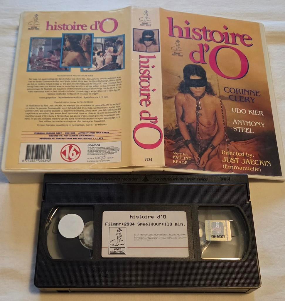 Histoire d'O VHS Classic/Erotisch, Alle leeftijden, Ophalen of Verzenden, Gebruikt, Actie en Avontuur