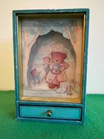 Oude speeldoos met dansend beertje, Antiek en Kunst, Ophalen of Verzenden