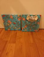 Wanddecoratie met Olifant Knuffel, Ophalen of Verzenden, Zo goed als nieuw, Wanddecoratie