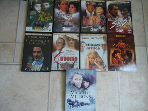 drama - miniseries - 9 lange speelfilms op dvd, Cd's en Dvd's, Dvd's | Drama, Gebruikt, Drama, Ophalen of Verzenden