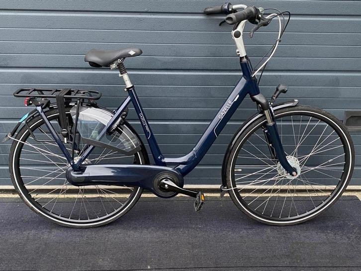 gazelle orange c7 blauw glans D53cm, Fietsen en Brommers, Fietsen | Dames | Damesfietsen, Gebruikt, Gazelle, (Extra) lage instap