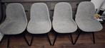 Zeer nette Zuiver Albert kuip stoel grijs gestoffeerd 4stuks, Ophalen, Zo goed als nieuw