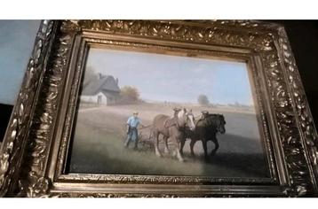 Schilderij J. van Baelen - Prachtig Kunstwerk beschikbaar voor biedingen