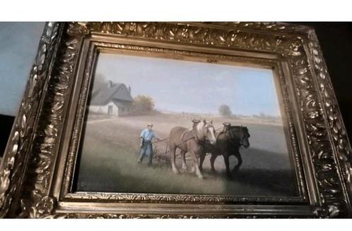 Schilderij J. van Baelen - Prachtig Kunstwerk, Antiek en Kunst, Kunst | Schilderijen | Klassiek, Ophalen of Verzenden