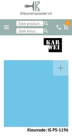 1 liter lichtblauwe matte verf, ongeopend., Doe-het-zelf en Verbouw, Ophalen, Nieuw, Wit