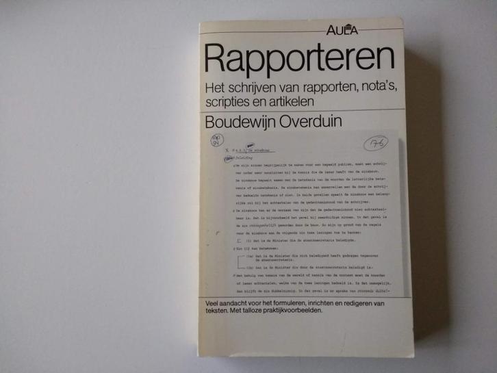 Boek Rapporteren door Boudewijn Overduin, Boeken, Studieboeken en Cursussen, Gelezen, Beta, Ophalen of Verzenden