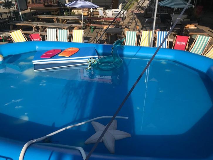 opblaasbaar buiten zwembad, Tuin en Terras, Zwembaden, Gebruikt, Opblaaszwembad, 80 tot 120 cm, 400 cm of meer, 300 cm of meer