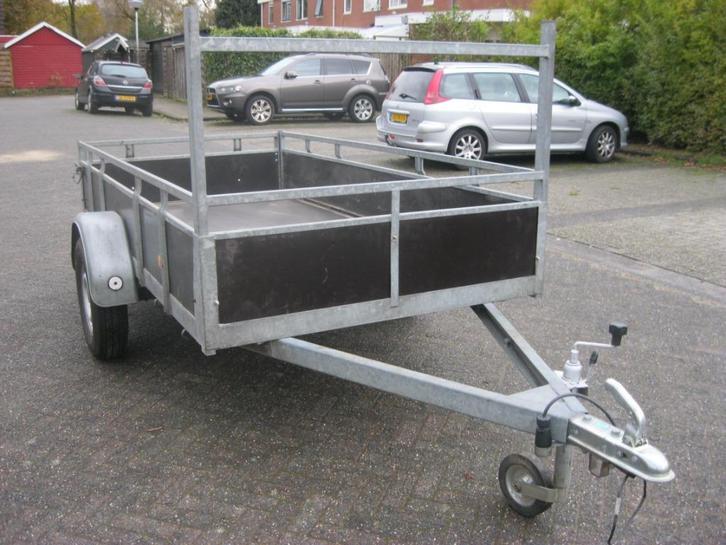 Mooie grote gegalvaniseerde aanhanger, Auto diversen, Aanhangers en Bagagewagens, Zo goed als nieuw, Ophalen