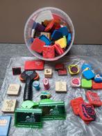 Stempels, stempel-set, inktkussens, stempelrollers, Ophalen of Verzenden, Gebruikt