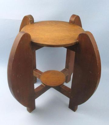 Art Deco Amsterdamse school bijzettafeltje  beschikbaar voor biedingen