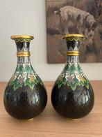 Set van 2 prachtige cloisonné vaasjes, Antiek en Kunst, Ophalen of Verzenden