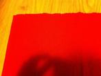 Twee rode stoffen placemats, Ophalen of Verzenden, Zo goed als nieuw, Rood, Placemat