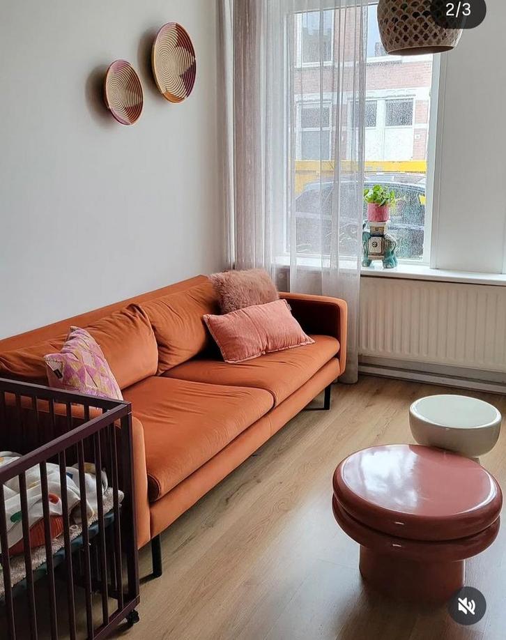 MOET VANDAAG WEG!! Terracotta bank wehkamp, Huis en Inrichting, Banken | Complete zithoeken, Gebruikt, Ophalen