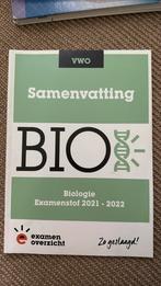 ExamenOverzicht - Samenvatting Examenstof Biologie VWO, Ophalen of Verzenden, Nederlands, Overige niveaus, ExamenOverzicht
