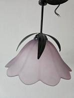Paarse vintage hanglamp, Huis en Inrichting, Lampen | Hanglampen, Ophalen, Zo goed als nieuw, Minder dan 50 cm