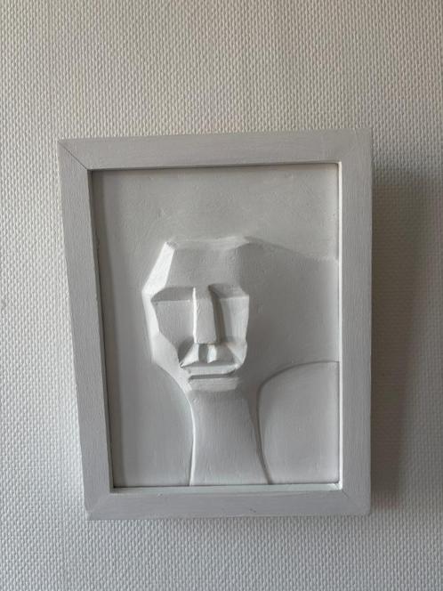 Handmade Wall Art – Minimalist Face Sculptures - Set of 3, Antiek en Kunst, Kunst | Schilderijen | Modern, Ophalen