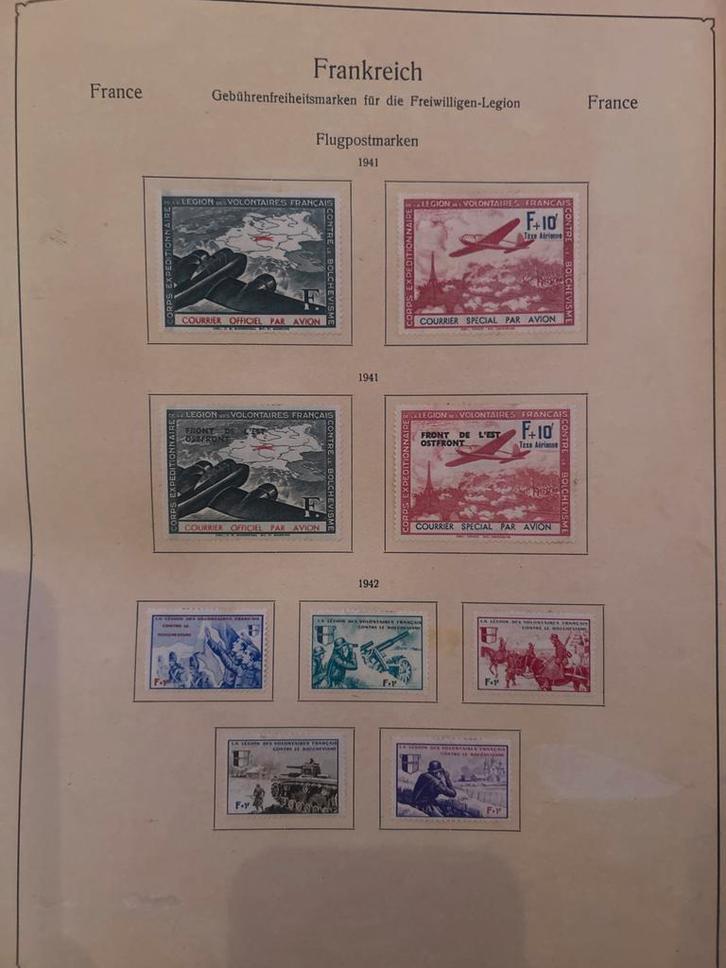 1941 OOSTFRONT, Légion des Volontaires, 1941-194, Postzegels en Munten, Postzegels | Volle albums en Verzamelingen, Buitenland
