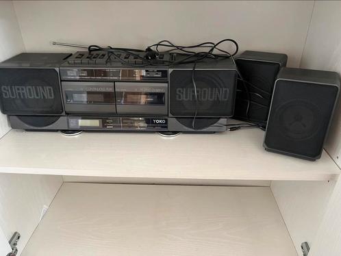 Yoko surround sound radio en cassettedeck, Audio, Tv en Foto, Stereo-sets, Gebruikt, Cassettedeck, Overige merken, Ophalen