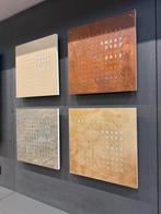 Nieuw Qlocktwo Silver & Gold Woordklok Design Klok 45 x 45