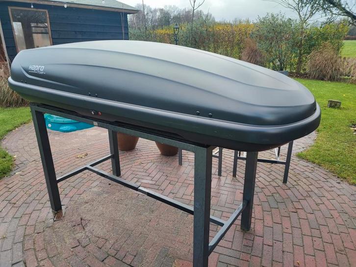 Te huur: dakkoffer Hapro Traxer 8.6 XXL (evt met dakdragers), Auto diversen, Dakkoffers, Zo goed als nieuw, Ophalen
