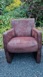 Stoel, kuipstoel, Zetel, Clubfauteuil, Leunstoel, relax, Gebruikt, Leer, Ophalen of Verzenden, Drie