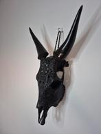 Zwarte koe schedel gegraveerd, Ophalen of Verzenden, Nieuw