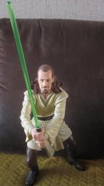 Qui-Gon Jinn met lichtzwaard - Collectible Action Figure, Ophalen, Zo goed als nieuw, Gebruiksvoorwerp